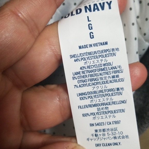 Old Navy pea coat girls color gray size 10-12 - Picture 7 of 7